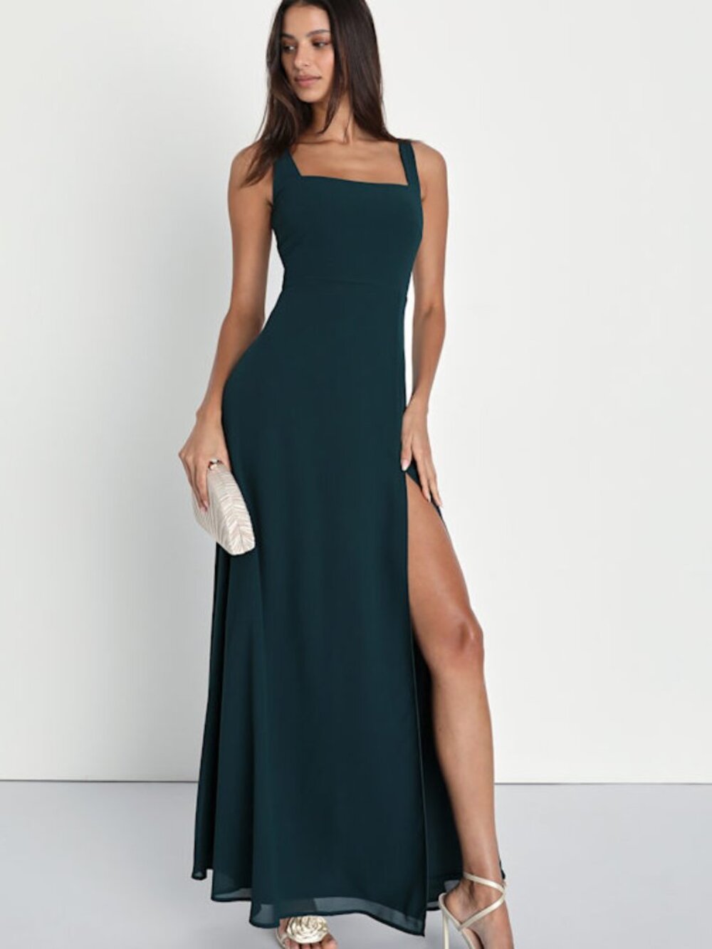 Lulus Remarkable Arrival Emerald Green Sleeveless Maxi Dress - Size M